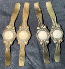 **VINTAGE** (22) Brass Plated w/ Stone Center Drawer Pulls Cabinet Door Handles — photo 8