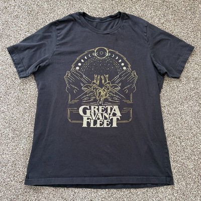 Greta Van Fleet Graphic Music Concert Unisex T-Shirt Cotton Size Large Men's