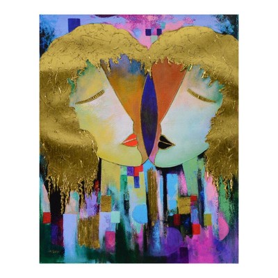 Arbe Duality on Canvas with Gold Embellishing #'d Hand Signed, COA
