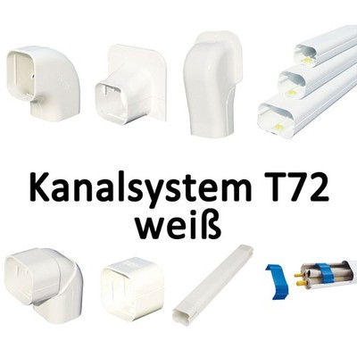 Kanalsystem für Kältemittelleitungen T72 als Kabelkanal verwendbar! Klimaanlage