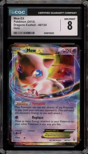 Pokemon Mew EX Dragons Exalted Holo Ultra Rare #46 CGC 8