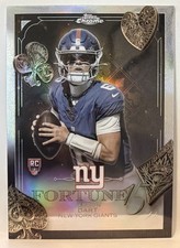 2025 Topps Chrome Football Jaxson Dart Fortune 15 Refractor Rookie Insert RC NYG