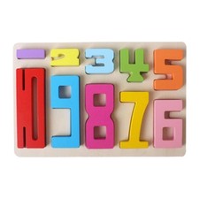 Children Wooden Number Puzzle Educational Toy Teaching Prop Early Learning Board