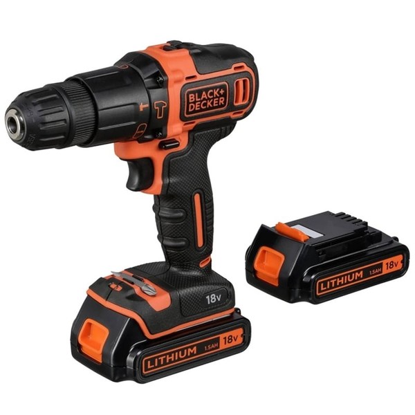 Black + Decker BDCHD18KB-QW Akku Bohrhammer 2-Gang 18V Schlagbohrschrauber-image