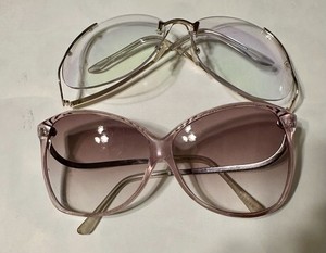 2 OVERSIZED Vintage Retro Style SUN GLASSES
