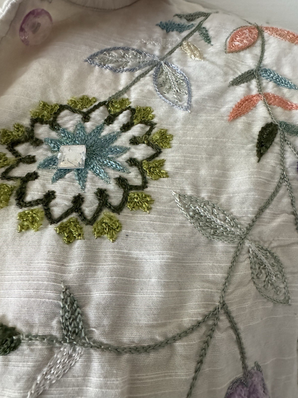 Ladies Patchington Button Down Jacket w/Embroider… - image 6