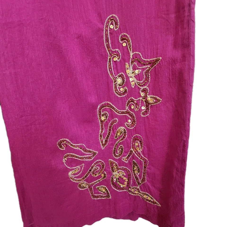 Newport News Beach Pants L bathing suit cover up Vacation Resort Cruise Wear - Image 2 of 4