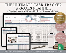 Task Tracker Template for Google Sheets Project To Do Planner