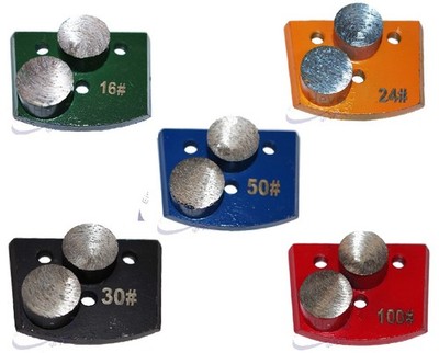 Metall-Diamant-Segment MKS - SASE - M 6 - Korn 16 - 100  incl. 3 Schrauben