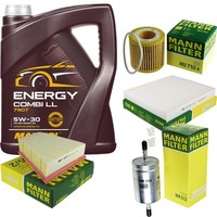 Inspektionspaket 5L Mannol Energy 5W-30 FüR VW Fox 1.2 Polo Skoda Fabia I Seat