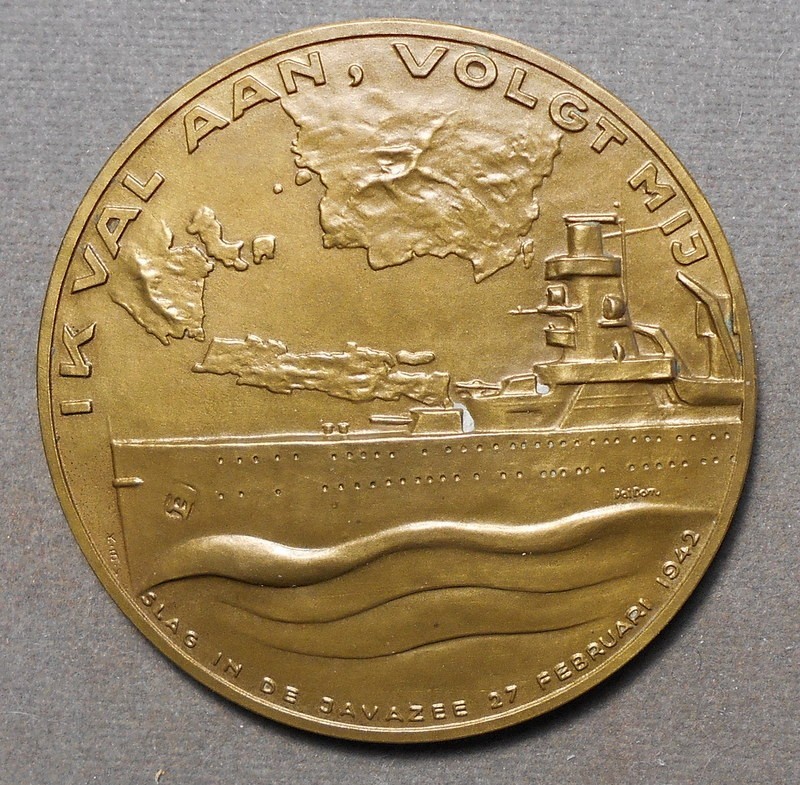 Netherlands: K.W.F.M. Doorman, Rear Admiral (Bust)   "I Attack—Follow Me," Batt