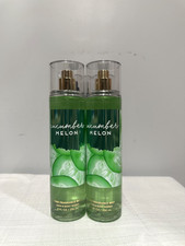 Bath Body Works Fine Fragrance Mist Spray 8 oz Cucumber Melon 2 ct