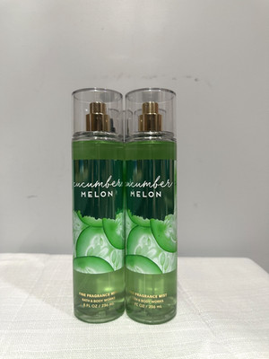 Bath & Body Works Fine Fragrance Mist Spray 8 oz Cucumber Melon (2 ct)