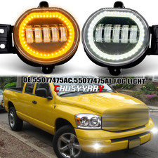 Pair Led Driving Fog Lights Drl Lamp Assembly For 02-08 Dodge Ram 1500 2500 3500 Pair Led Driving Fog Lights Drl Lamp Assembly For 02-08 Dodge Ram 1500 2500 3500