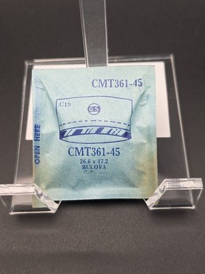 G-S Watch Crystal CMT361-45 Bulova 26.6X17.2