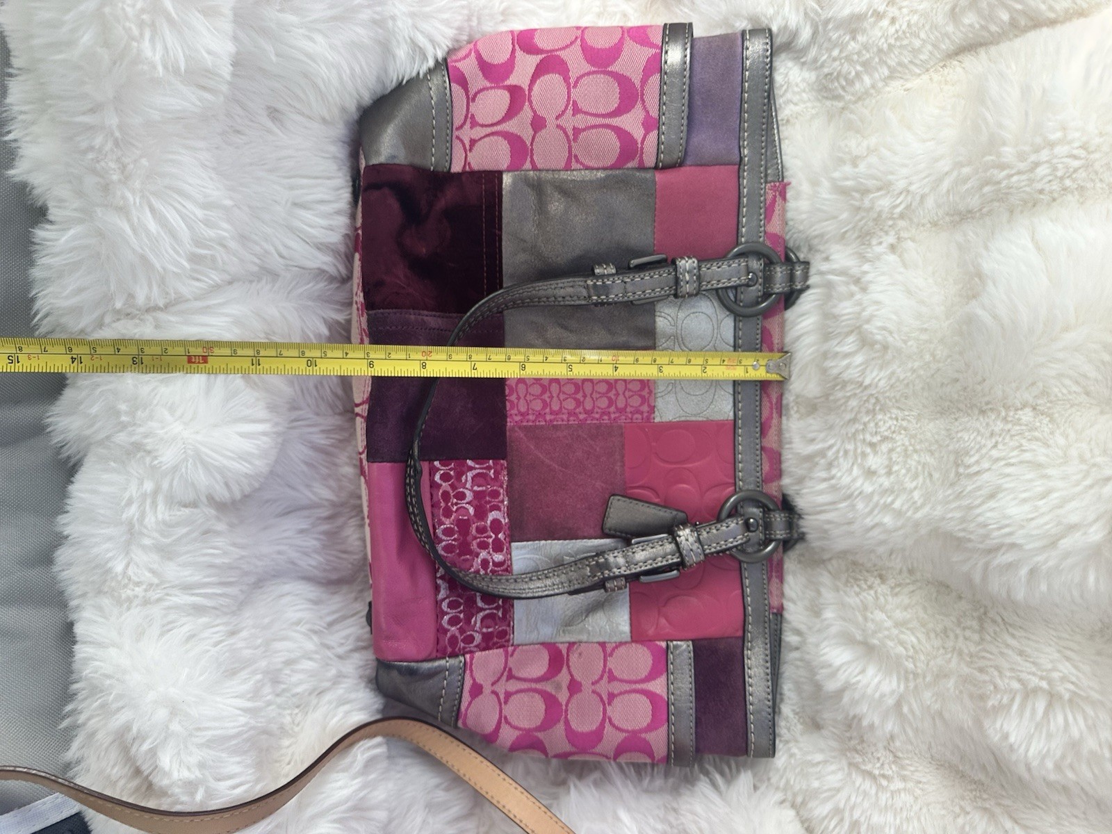 Authentic COACH Holiday Edition Patchwork Tote Ha… - image 12