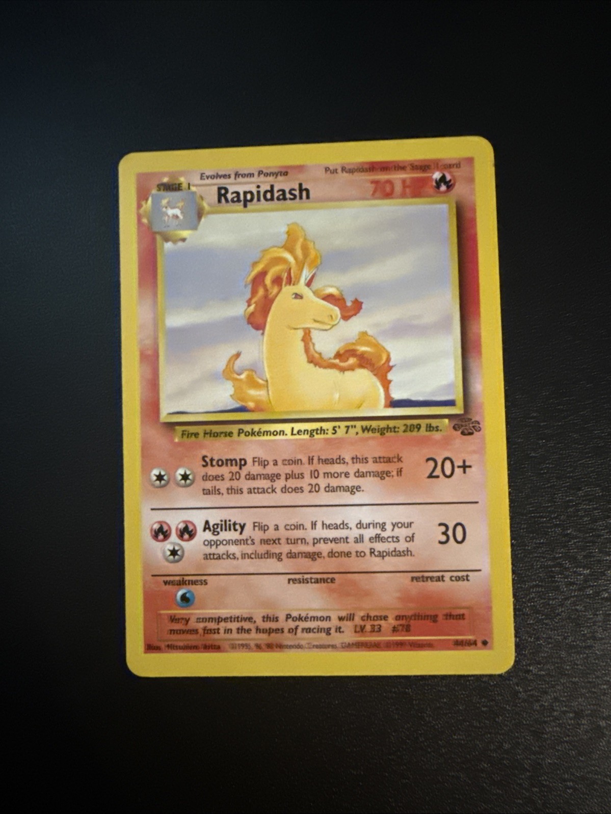 Rapidash - 44/64 Jungle Unlimited Pokemon - NM