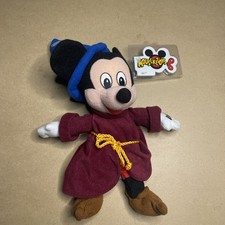 Vintage Disney Store Mini Bean Bag Plush Toy Sorcerer Mickey from Fantasia