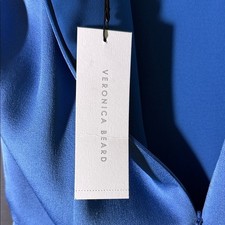 NWT Veronica Beard High Low Dress in sapphire blue