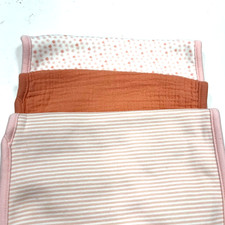 Just One You by Carter's 3 Pack Bear Baby Burp Cloths Pinks Rust Multi