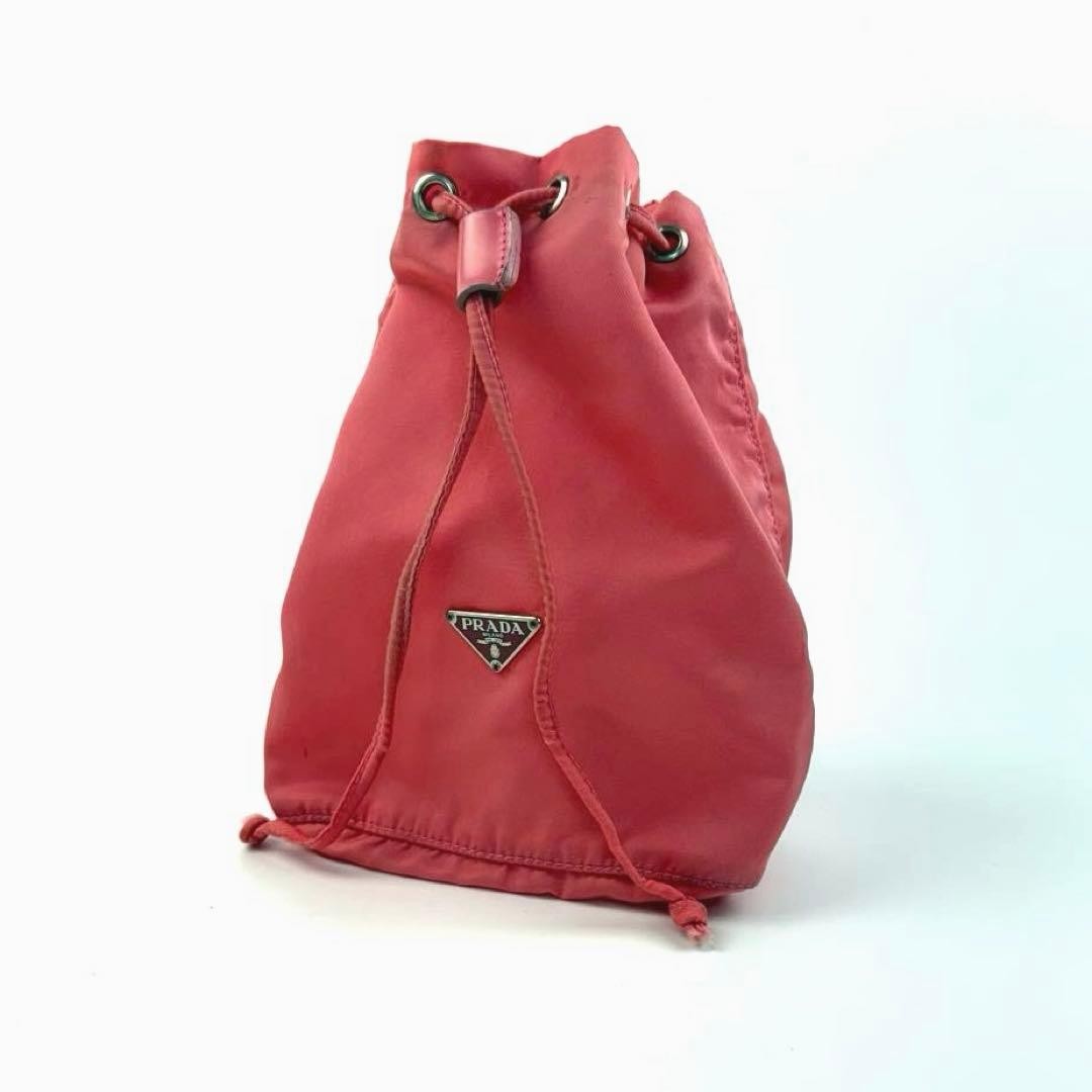 Good Condition PRADA Drawstring Pouch Makeup Mult… - image 1