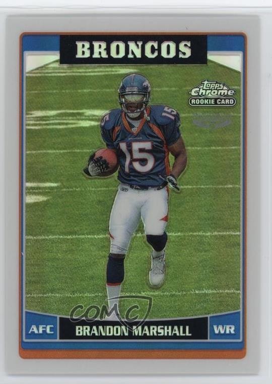 2006 Topps Chrome Refractor Brandon Marshall #263 Rookie RC 1h0p