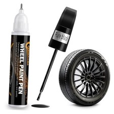 Rim Touch Up Paint,Car Wheel Paint for Rims Scratch Repair Remover Pen Black