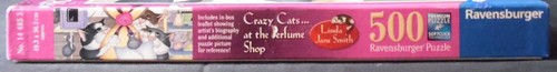 Ravensburger 500 piece Puzzle "Crazy Cats at the Perfume Shop" by LJS - Complete - Picture 3 of 6