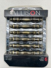 Allison 4 1/8 Cabinet Pulls Handles Antique Brass Drawer Pulls 192912 Sealed New