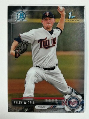 2017 Bowman Draft #BDC-64 Ryley Widell Chrome Minnesota Twins Baseball 1st
