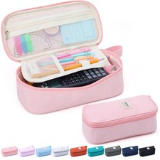 Pencil Case Pouch, Large Capacity Pen Bag Organizer, Cute Aesthetic Pencil Box