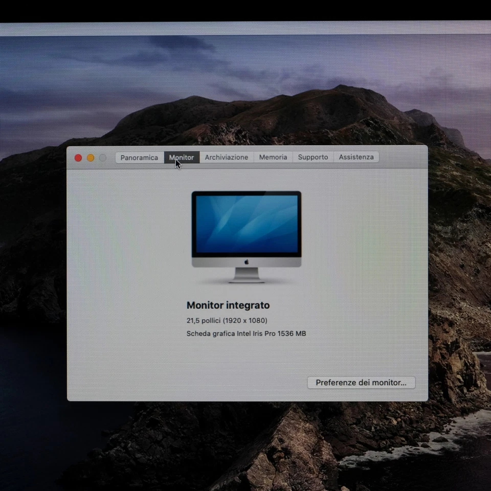 Apple iMac 21.5" A1418 Late 2013 i5 2.7Ghz 8Gb RAM 1Tb HDD - Immagine 3 di 4