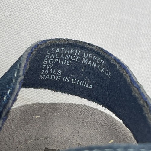 EARTH ORIGINS Womens 7W Sophie Blue Suede Hiking Sandals Hook & Loop Comfort - Picture 8 of 9