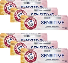 Sensitive Teeth & Gums Toothpaste 6 Pack Refreshing Mint Anticavity Fluoride