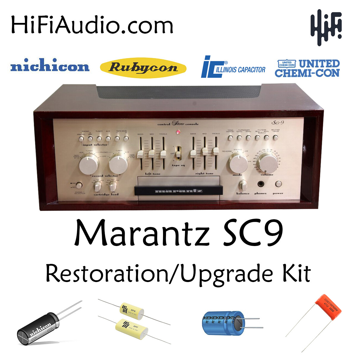 Marantz SC9 preamplifier rebuild restoration recap service