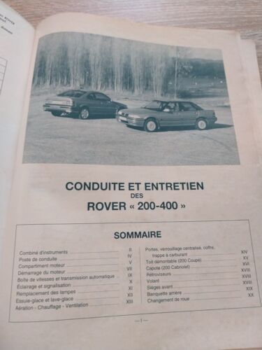 Revue technique Rover 214 414 216 416 gsi gti Si 218 418 D SD Td Turbo Cabriolet - Picture 3 of 13