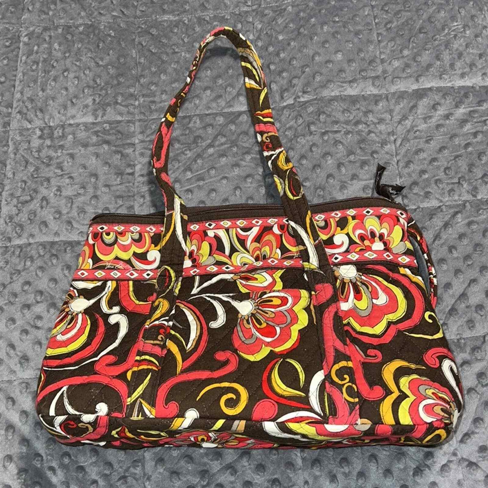 Melodramatic stretch Moss Vera Bradley retired Puccini pattern handbag shoulder bag tote | eBay