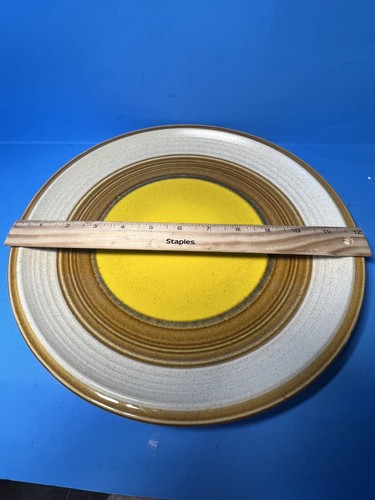 Mikasa Nature’s Song BUTTERCUPS 12” Servierplatte gelb und braun - Vintage - Bild 3 von 4