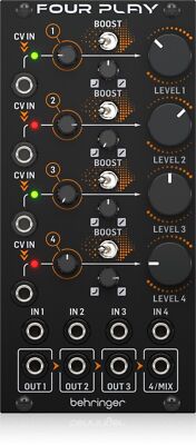 BEHRINGER Analog Synthesizer Urora Luck Module Eurorack Compatible Quad VCA NEW