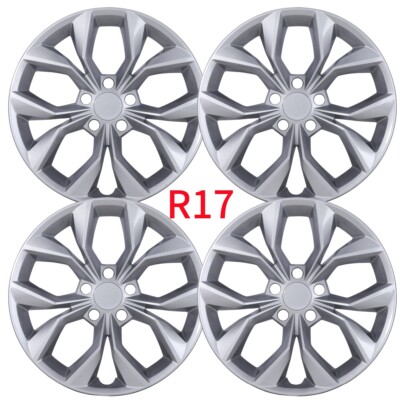 4Pcs/Set 17'' Hubcaps Wheel Rims Cover For 2023-2026 HONDA CR-V LX model Snap-On