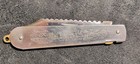 RARE VINTAGE GEO SCHRADE USA STAINLESS LOCKBACK FISHERMANS KNIFE USED