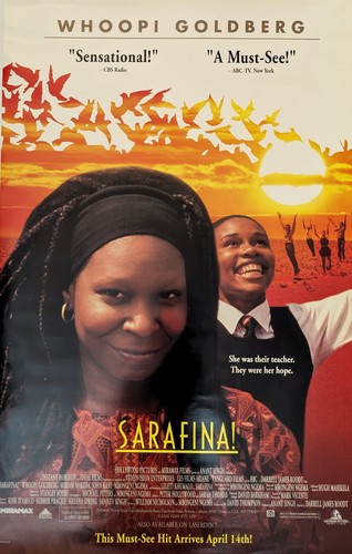 MOVIE POSTER ~ Sarafina! 26x40" 1992 Whoopi Goldberg Leleti Khumalo Mbongeni Nge