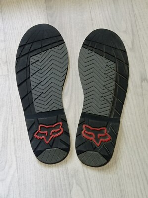 FOX Racing Comp 5 Sohle Stiefelsohle 1 Paar Schwarz Moto Cross Ersatz Stiefel
