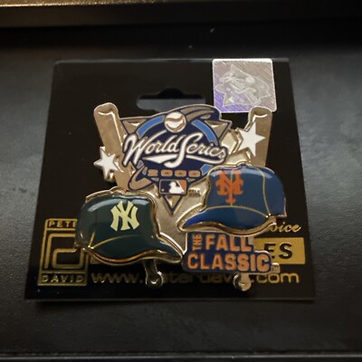 New York Yankees Mets World Series 2000 Fall Classic MLB Lapel Pin New MORE