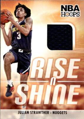 2023-24 Hoops #RS-STR Julian Strawther Rise N Shine Memorabilia Prime #/25