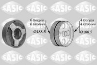 Sasic 9001806 Belt Pulley, Crankshaft For Audi Skoda VW