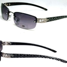 New WB Rimless Small Rectangular Womens Sunglasses Fashion Retro Designer Shades