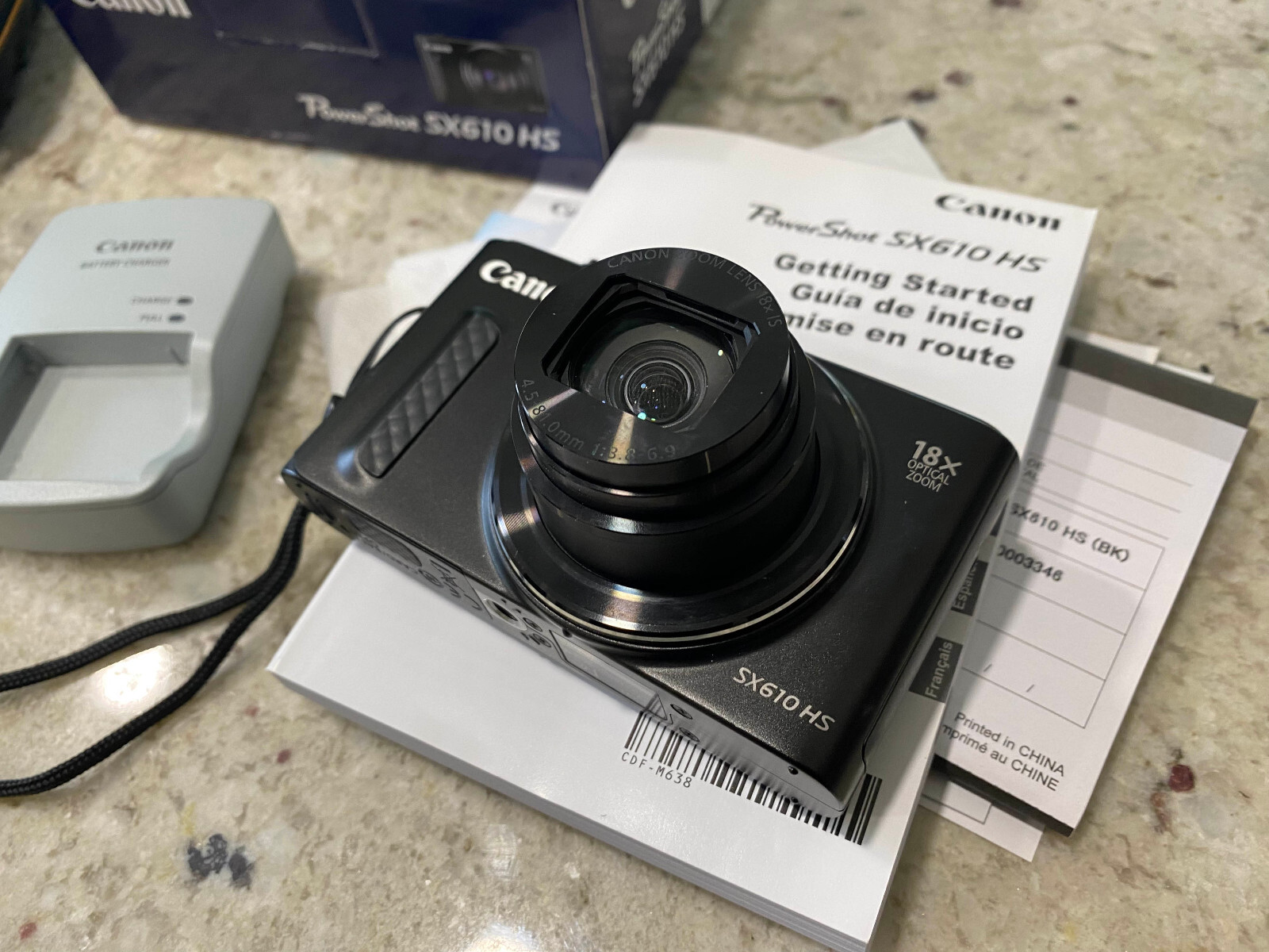 Canon PowerShot SX610 HS Digital Camera 20.2MP 18x Zoom WiFi Bundle w