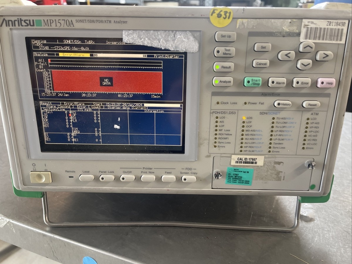 ANRITSU MP1570A SONET/SDH/ATM/PDH ANALYZER WITH CARDS | eBay ANRITSU MP1570A SONET/SDH/ATM/PDH ANALYZER WITH CARDS | eBay