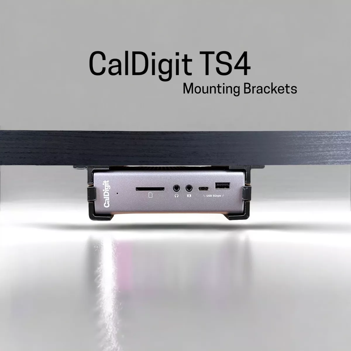 CalDigit Thunderbolt Station 4 - TS4, Desk Mounting Bracket, Reversible,  Snug